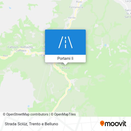 Mappa Strada Sciüz