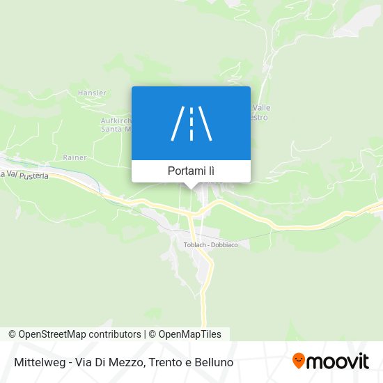 Mappa Mittelweg - Via Di Mezzo