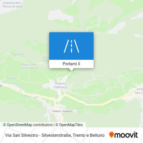 Mappa Via San Silvestro - Silvesterstraße