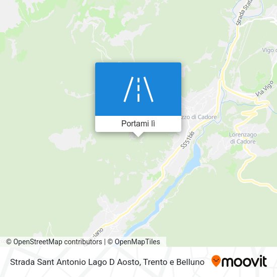 Mappa Strada Sant Antonio Lago D Aosto