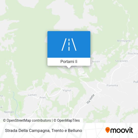 Mappa Strada Della Campagna
