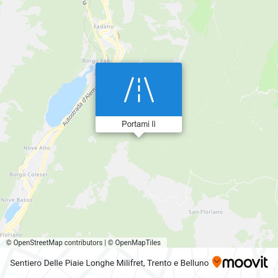 Mappa Sentiero Delle Piaie Longhe Milifret
