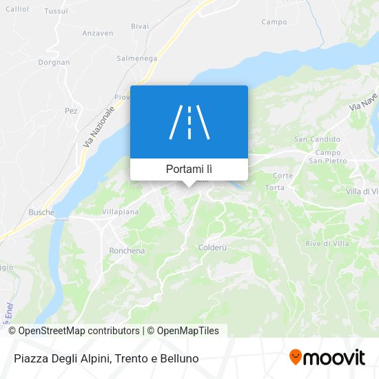 Mappa Piazza Degli Alpini