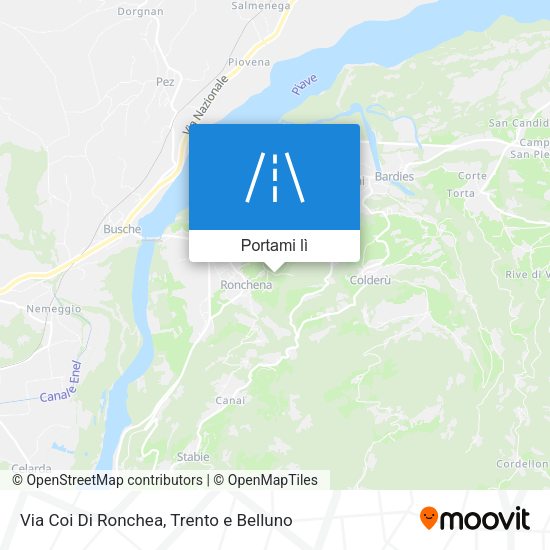 Mappa Via Coi Di Ronchea