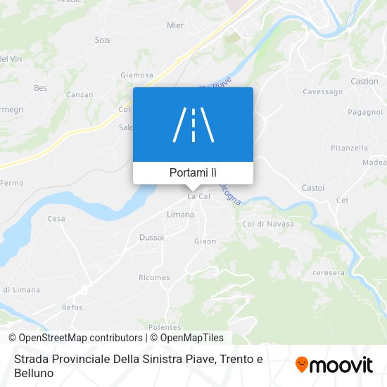 Mappa Strada Provinciale Della Sinistra Piave