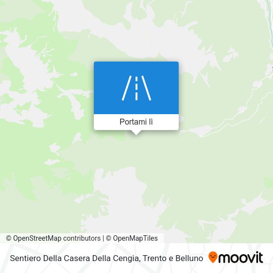 Mappa Sentiero Della Casera Della Cengia