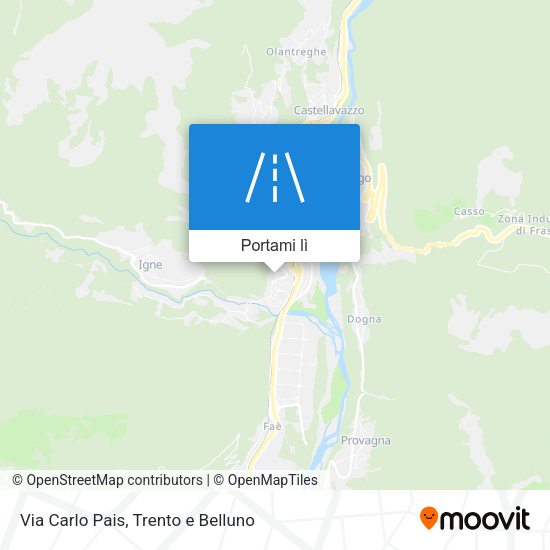 Mappa Via Carlo Pais