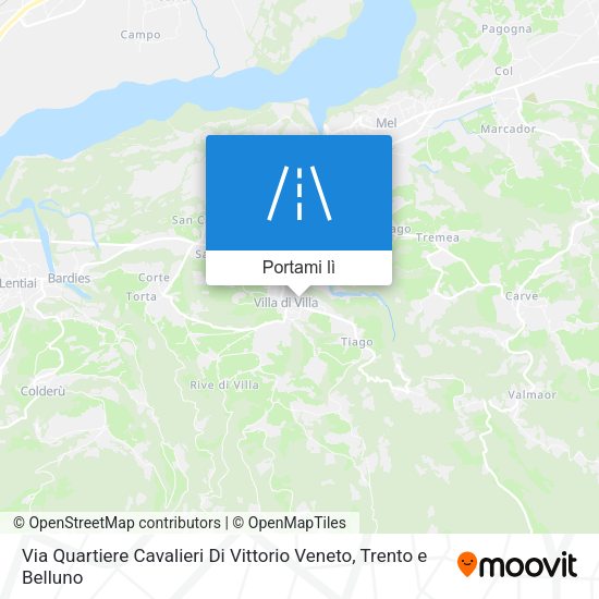 Mappa Via Quartiere Cavalieri Di Vittorio Veneto