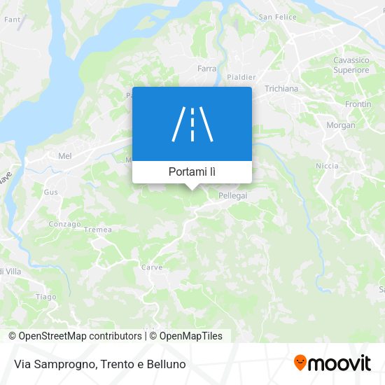 Mappa Via Samprogno