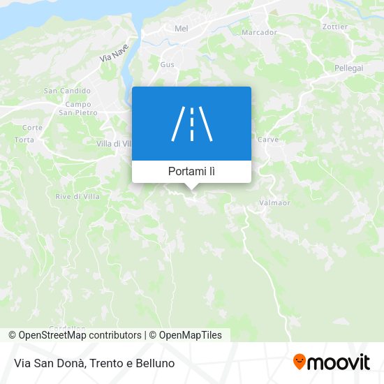 Mappa Via San Donà