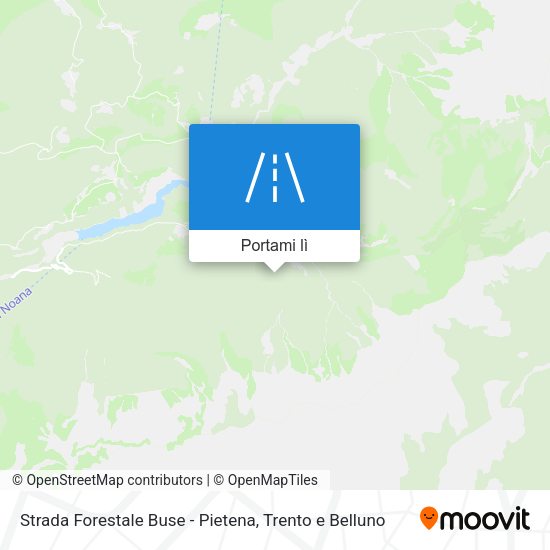 Mappa Strada Forestale Buse - Pietena