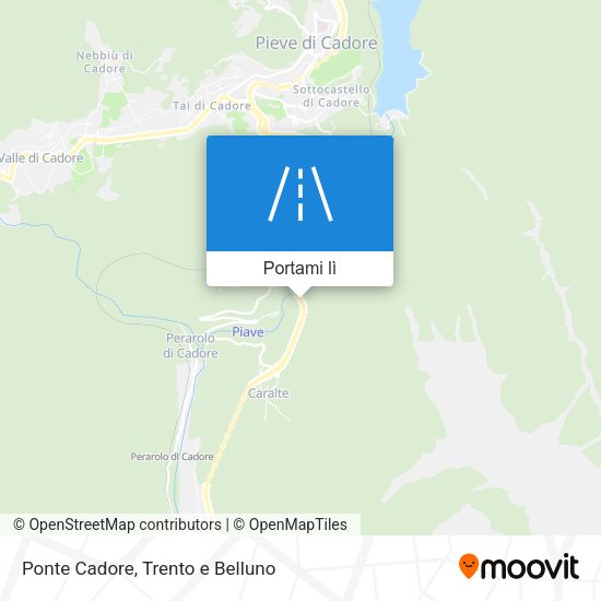 Mappa Ponte Cadore