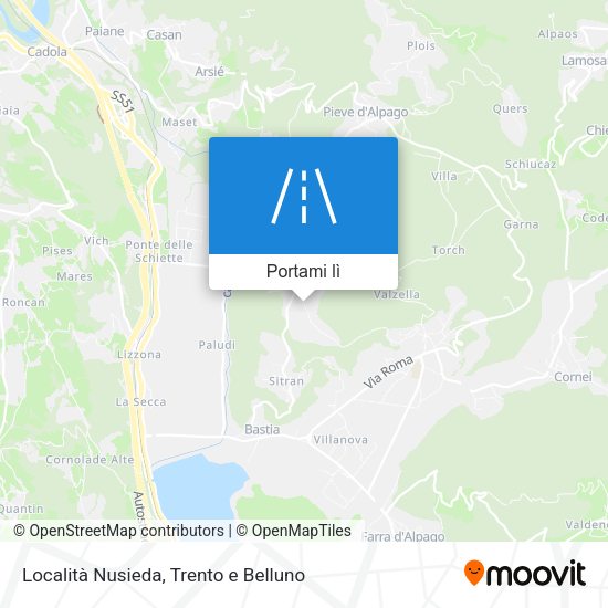 Mappa Località Nusieda