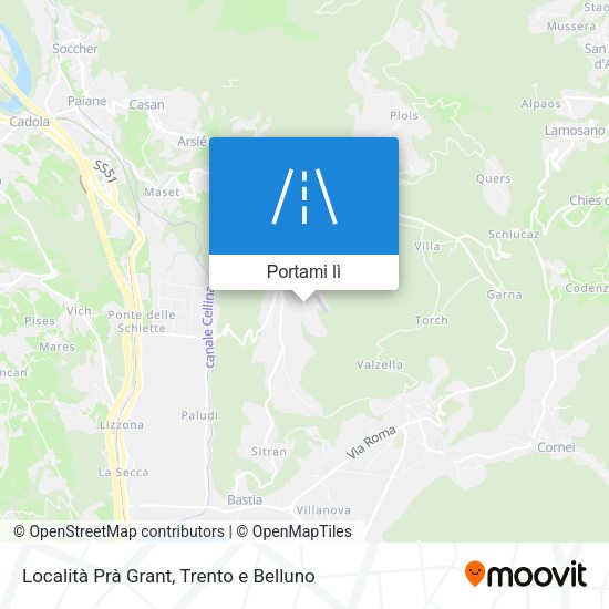 Mappa Località Prà Grant