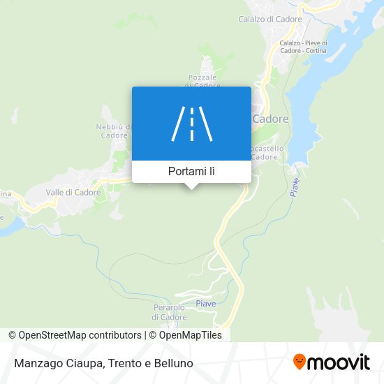 Mappa Manzago Ciaupa