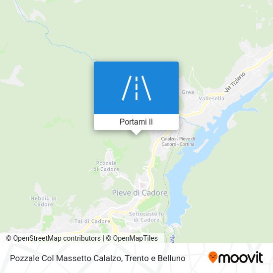 Mappa Pozzale Col Massetto Calalzo