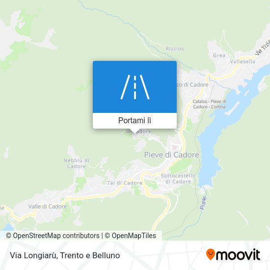 Mappa Via Longiarù