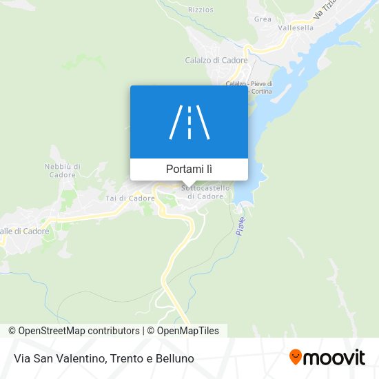 Mappa Via San Valentino