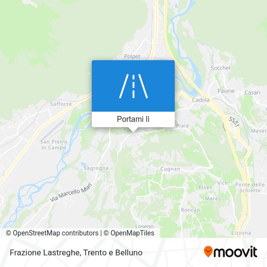 Mappa Frazione Lastreghe
