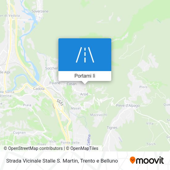 Mappa Strada Vicinale Stalle S. Martin