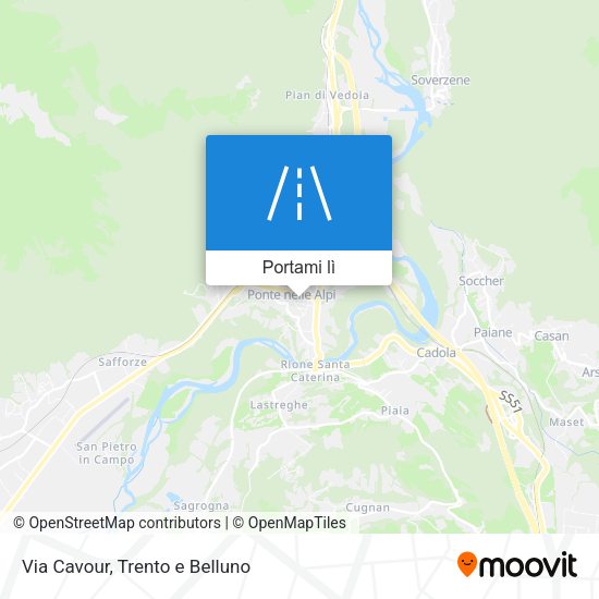 Mappa Via Cavour