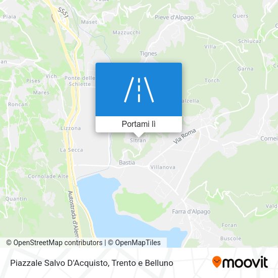 Mappa Piazzale Salvo D'Acquisto