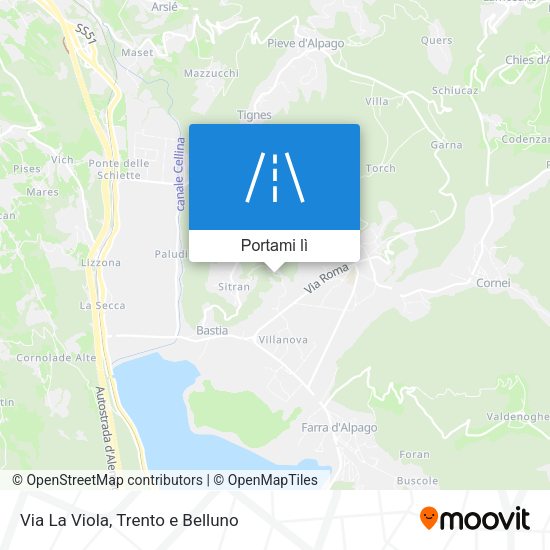 Mappa Via La Viola