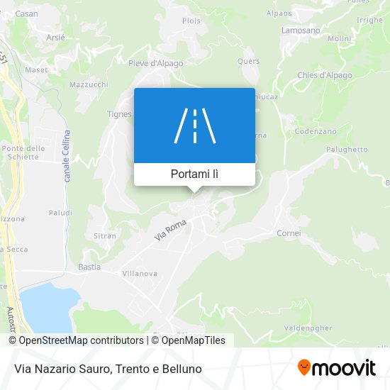 Mappa Via Nazario Sauro