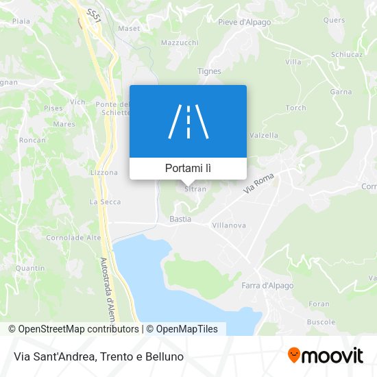 Mappa Via Sant'Andrea