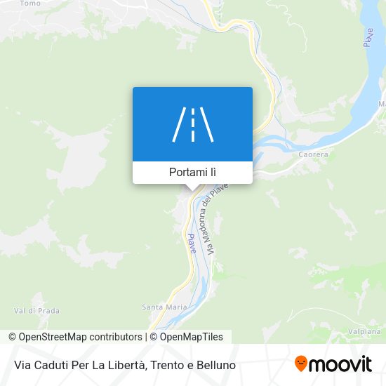 Mappa Via Caduti Per La Libertà