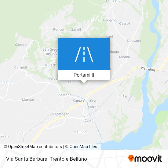 Mappa Via Santa Barbara