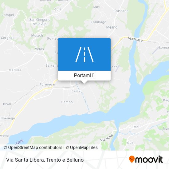 Mappa Via Santa Libera