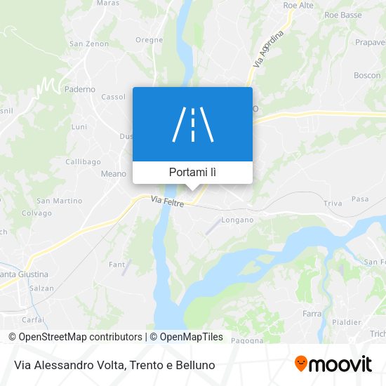 Mappa Via Alessandro Volta