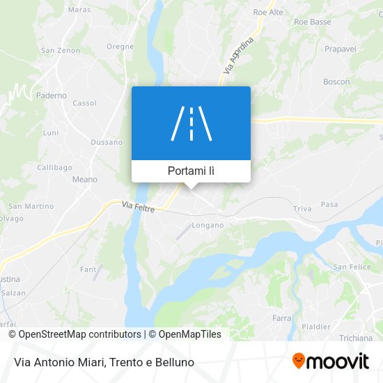 Mappa Via Antonio Miari