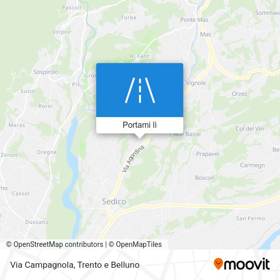 Mappa Via Campagnola