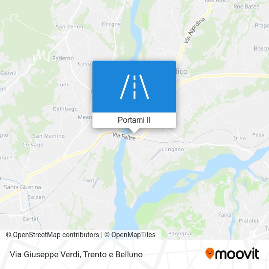 Mappa Via Giuseppe Verdi