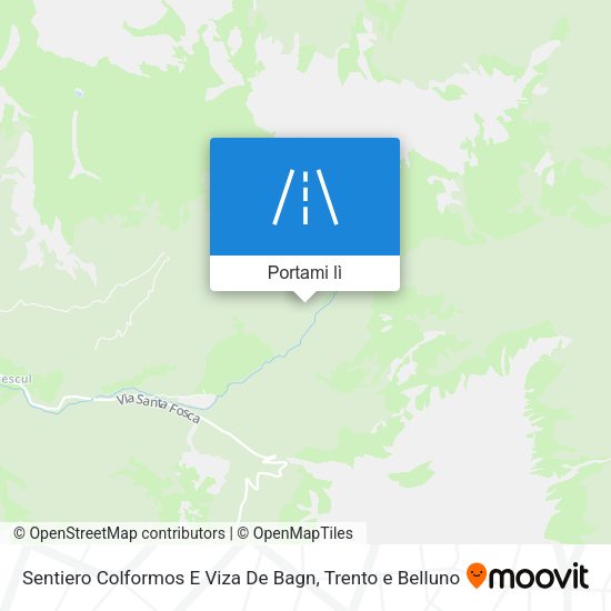 Mappa Sentiero Colformos E Viza De Bagn