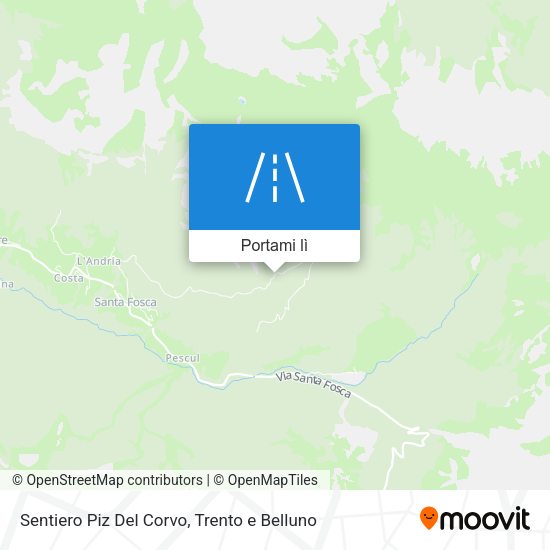 Mappa Sentiero Piz Del Corvo