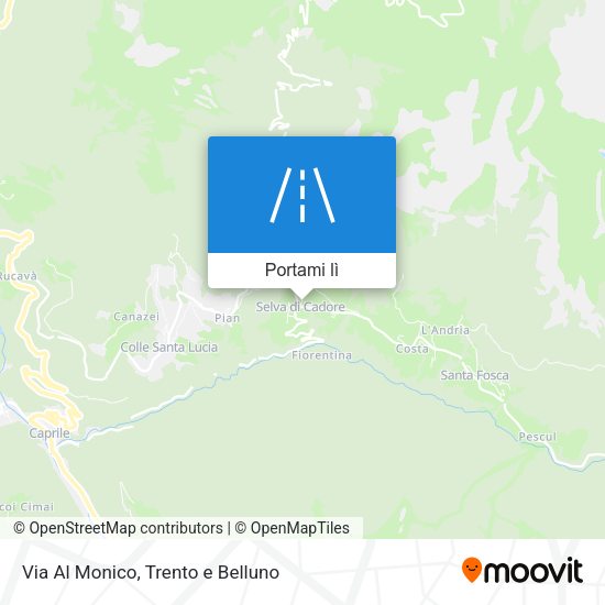 Mappa Via Al Monico