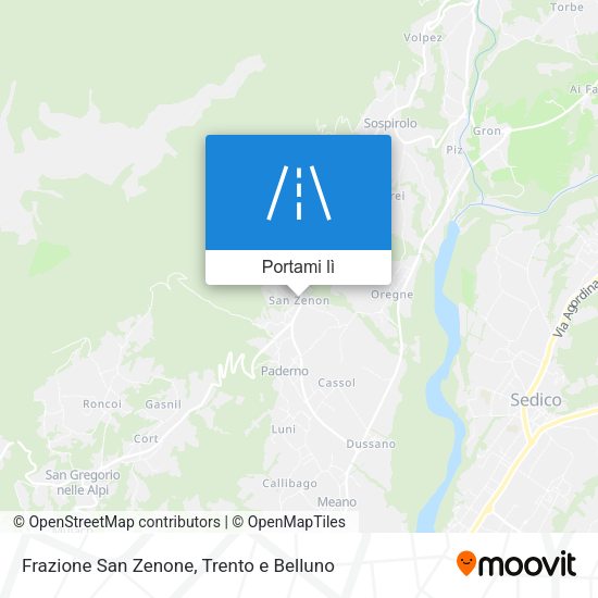 Mappa Frazione San Zenone