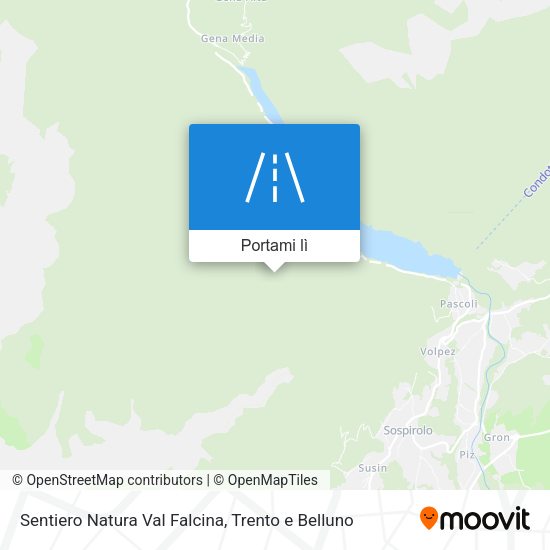 Mappa Sentiero Natura Val Falcina