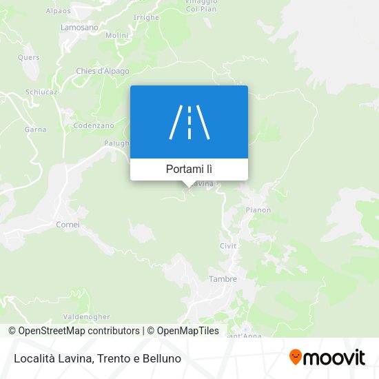 Mappa Località Lavina