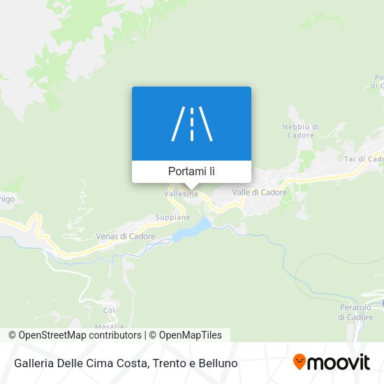 Mappa Galleria Delle Cima Costa