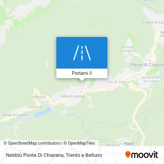 Mappa Nebbiù Ponte Di Chiarana