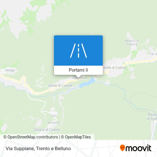Mappa Via Suppiane