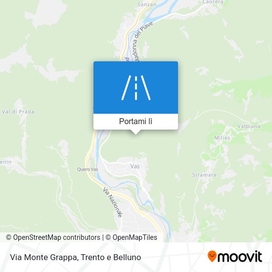 Mappa Via Monte Grappa