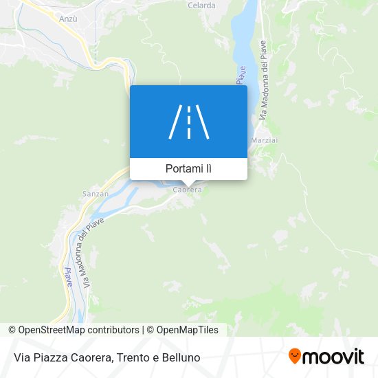 Mappa Via Piazza Caorera