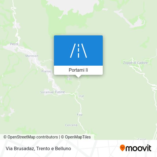 Mappa Via Brusadaz