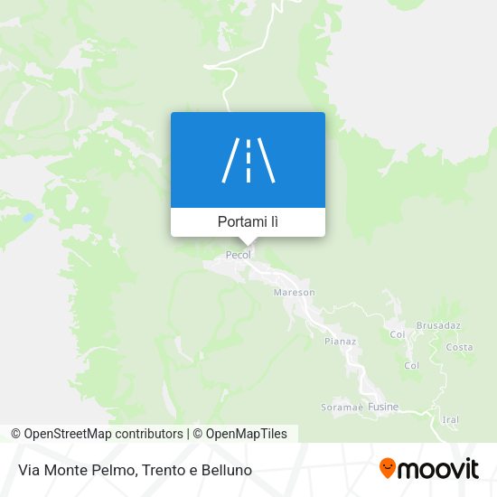 Mappa Via Monte Pelmo