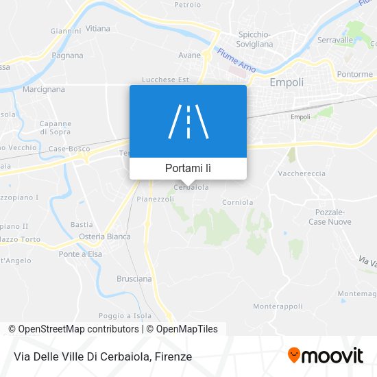 Mappa Via Delle Ville Di Cerbaiola